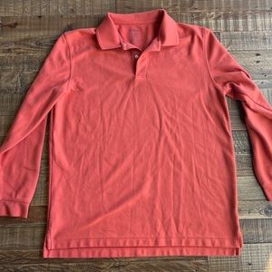 Men’s L. L. Bean Long Sleeve Shirt Orange Size Large Tall
